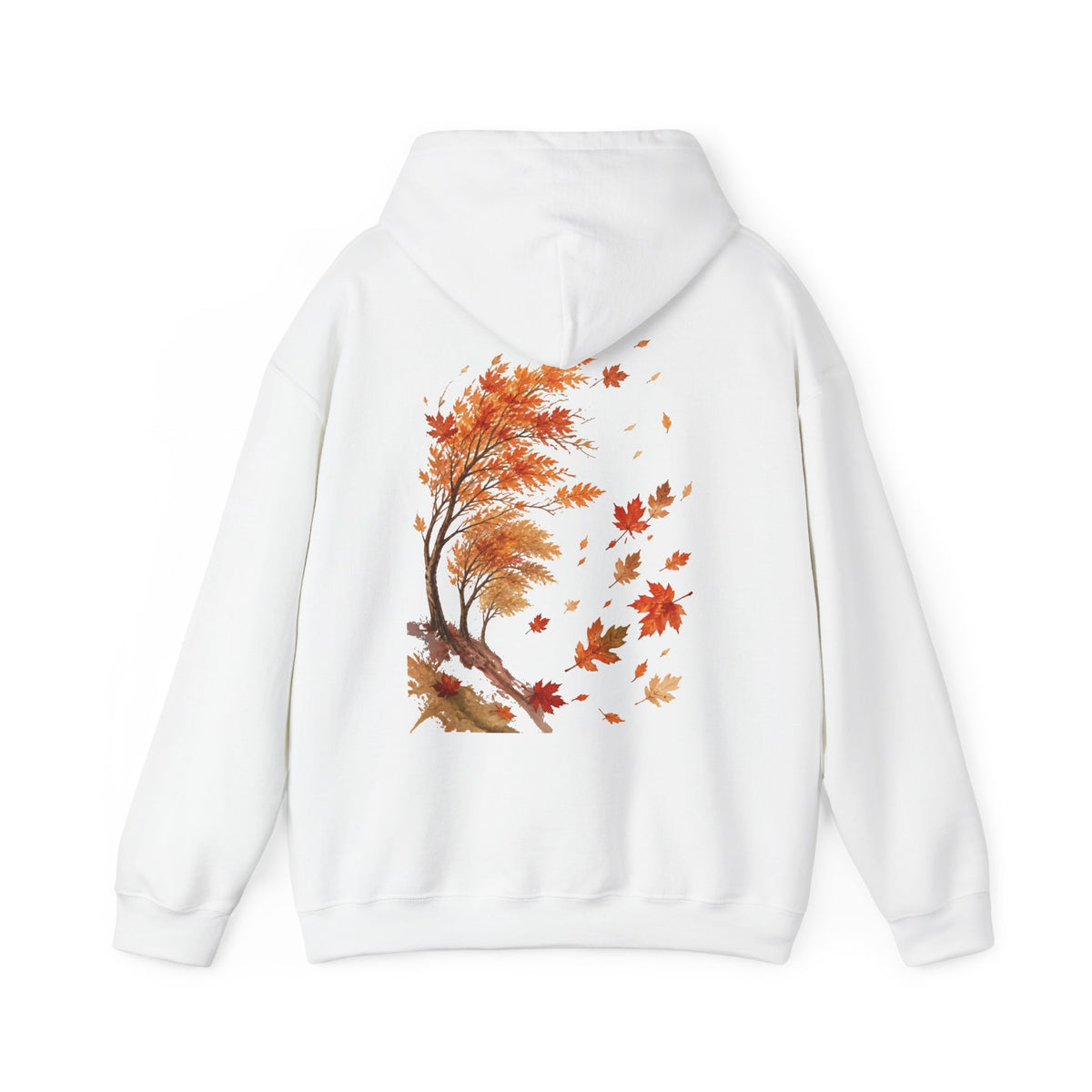 Fall Vibe Hoodie — Autumn Leaves Graphic Hooded Sweatshirt