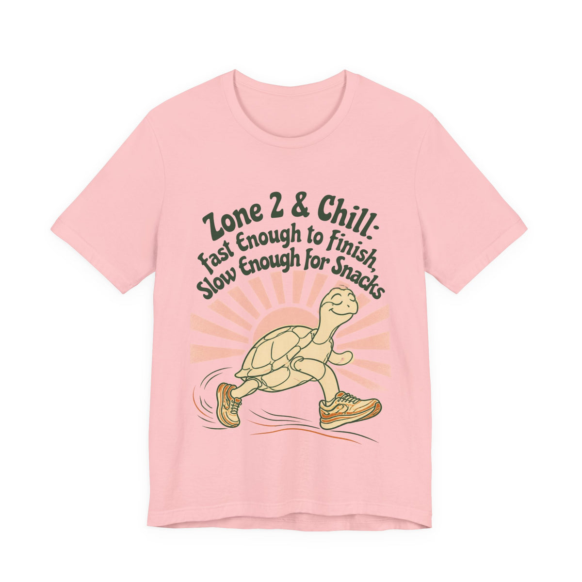 Turtle 'Zone 2 & Chill' Tee — Fast Enough to Finish, Slow Enough for Snacks