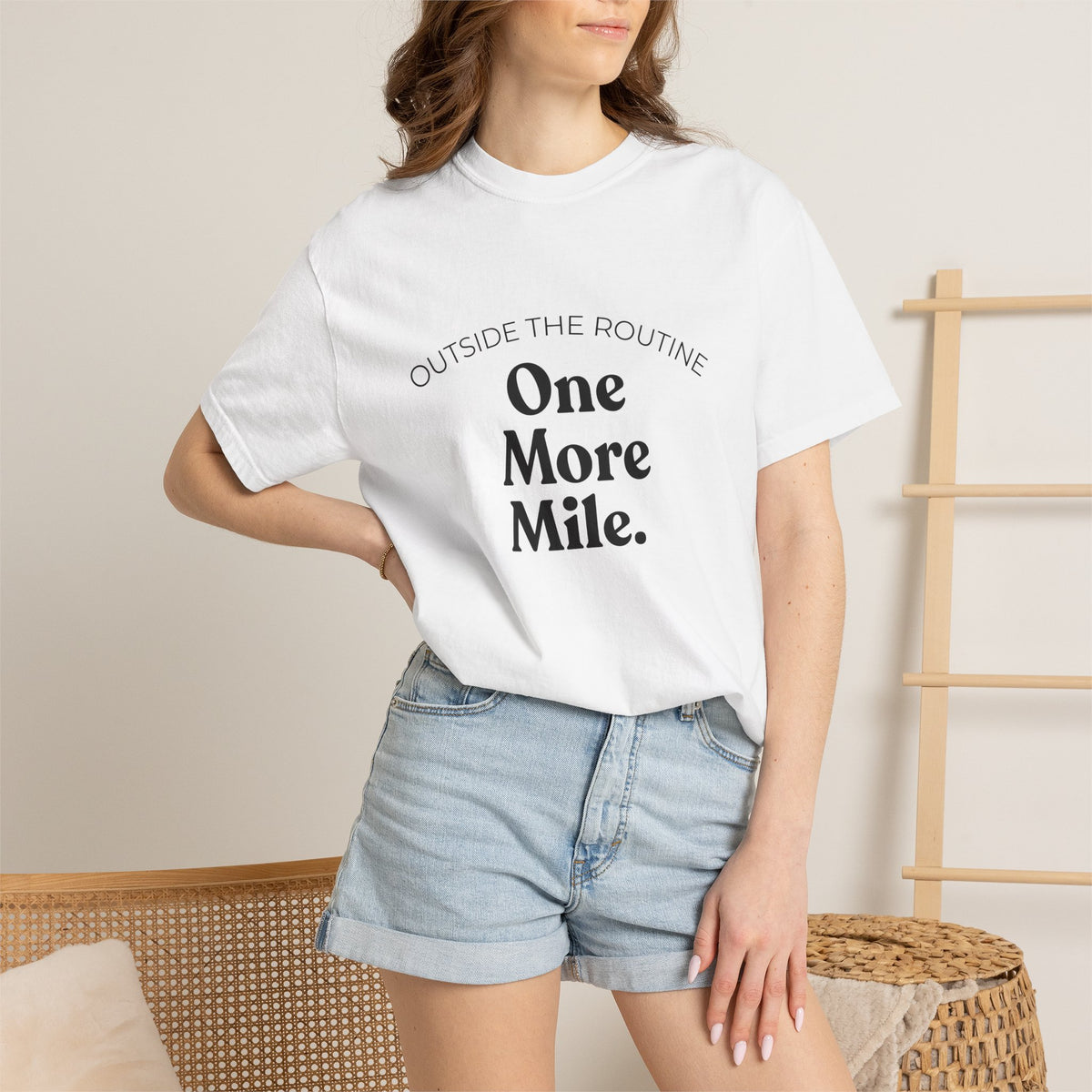 One More Mile Tee — Motivational Running T-Shirt