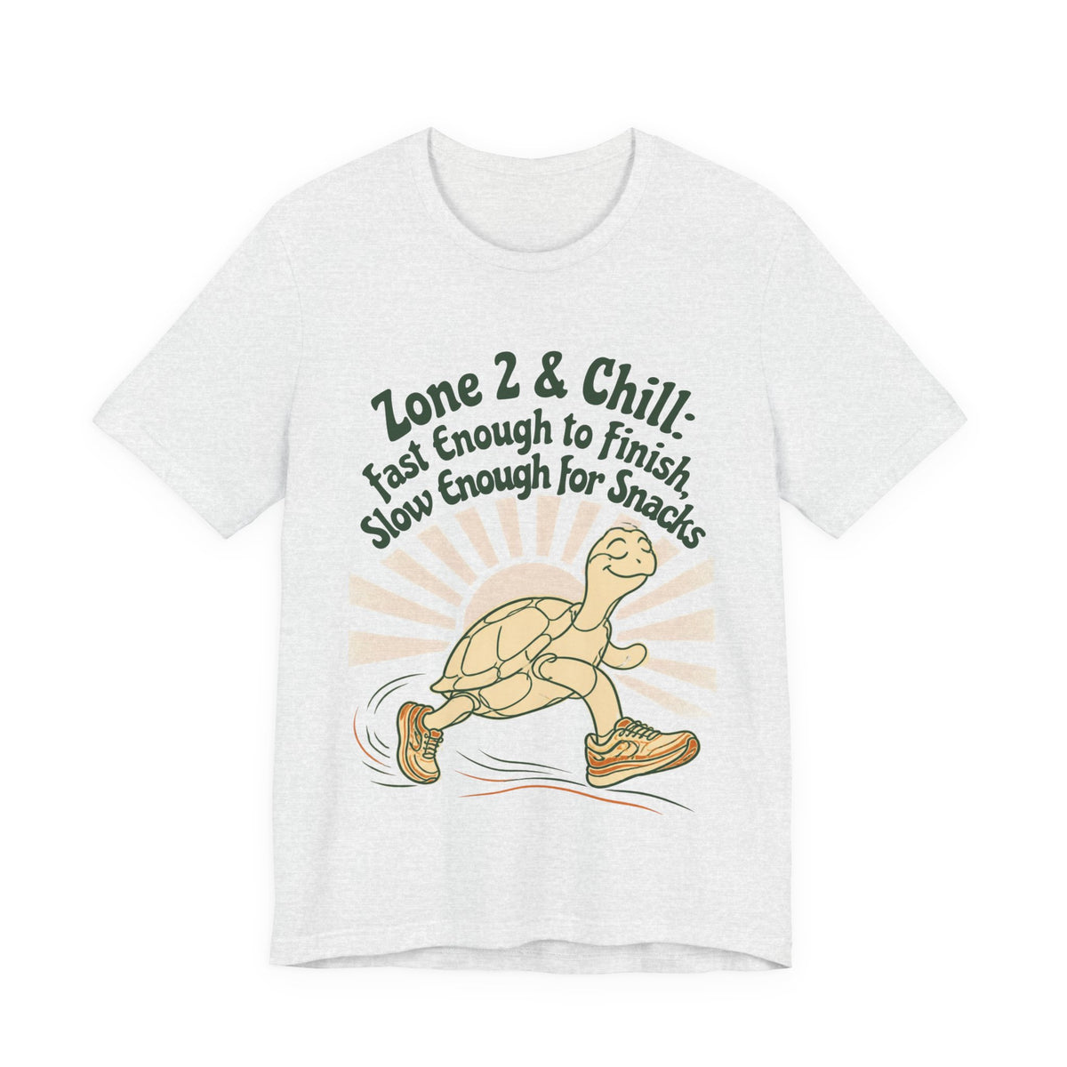 Turtle 'Zone 2 & Chill' Tee — Fast Enough to Finish, Slow Enough for Snacks