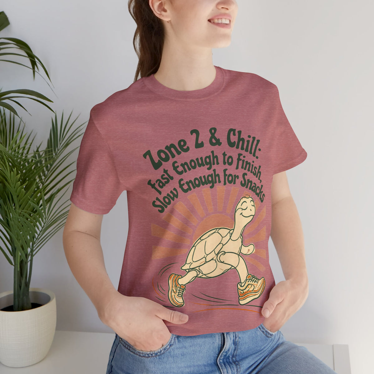 Turtle 'Zone 2 & Chill' Tee — Fast Enough to Finish, Slow Enough for Snacks