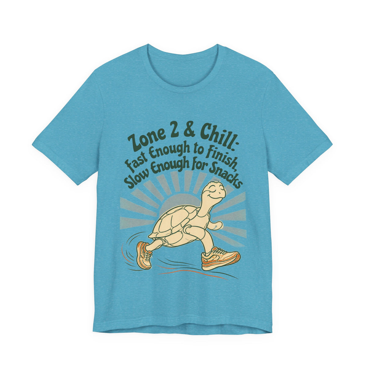 Turtle 'Zone 2 & Chill' Tee — Fast Enough to Finish, Slow Enough for Snacks
