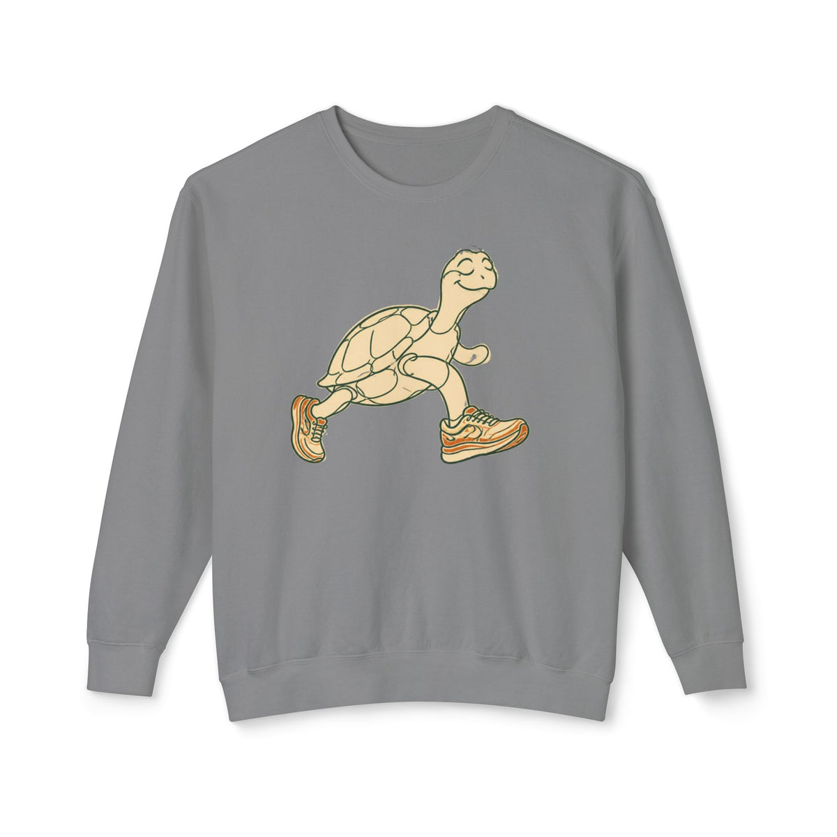 Turtle Crewneck Sweatshirt — “Zone 2 & Chill: Fast Enough to Finish, Slow Enough for Snacks”