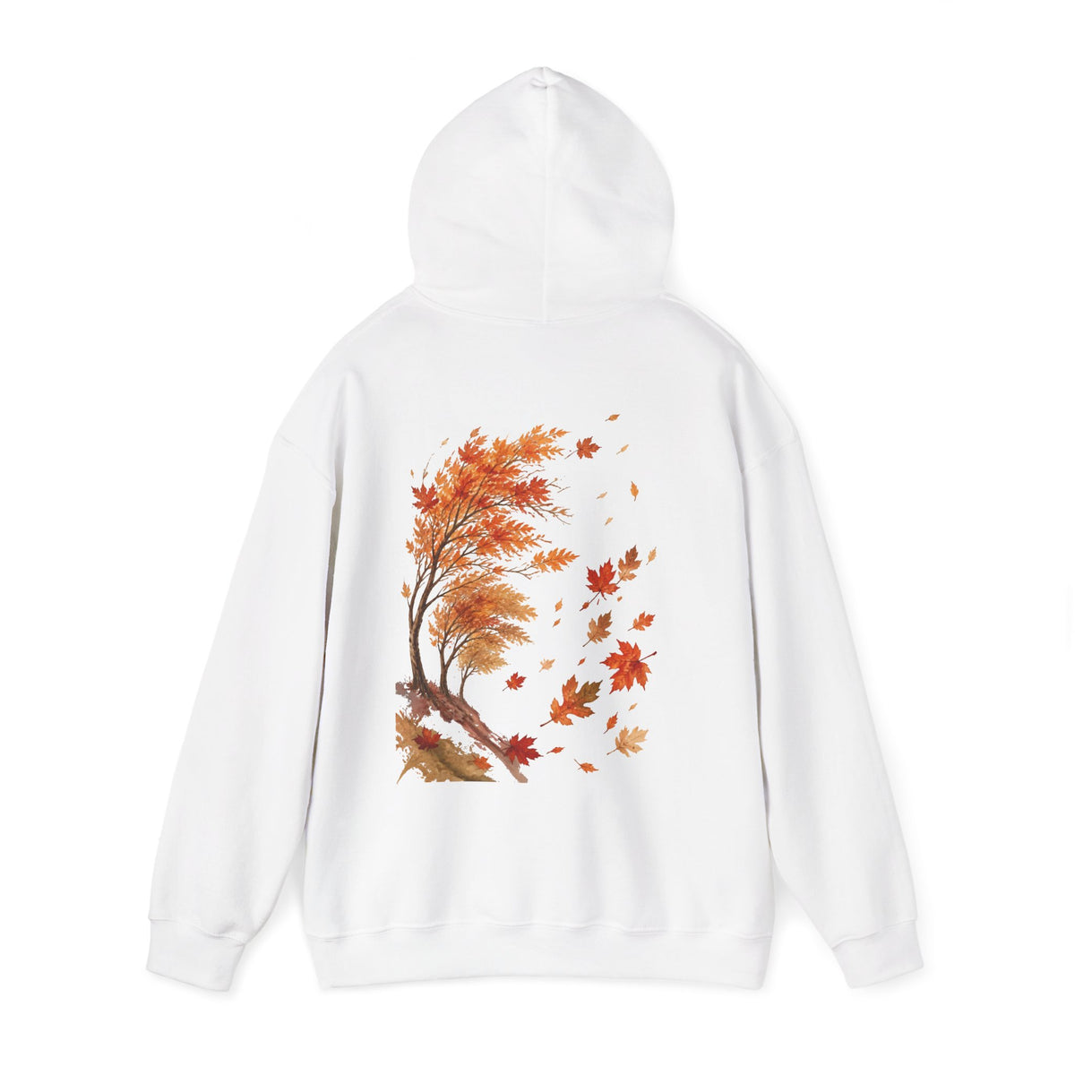 Fall Vibe Hoodie — Autumn Leaves Graphic Hooded Sweatshirt