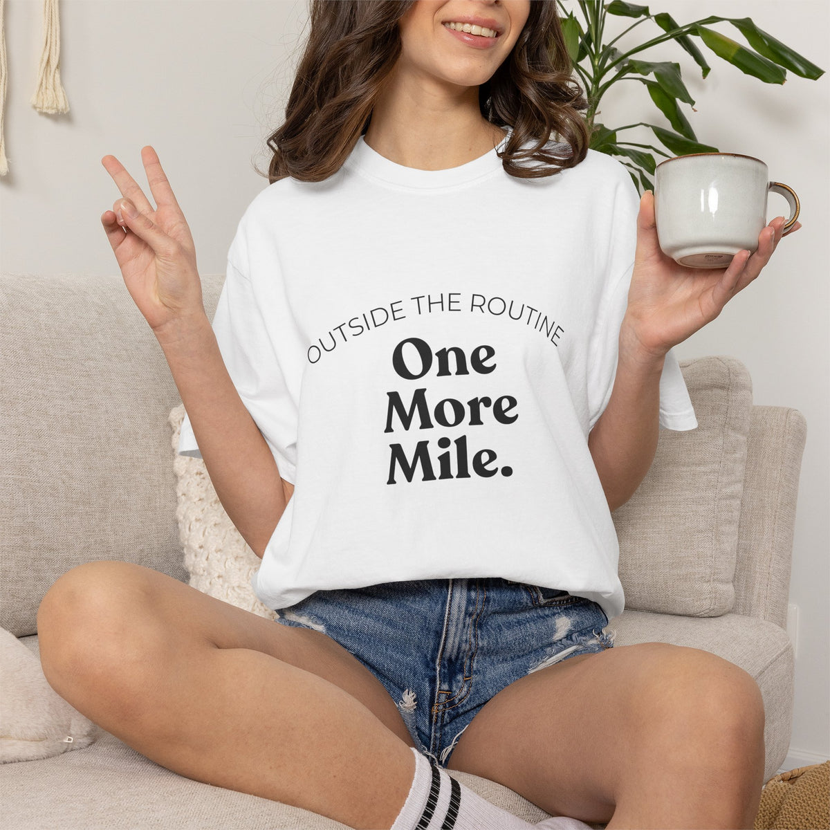 One More Mile Tee — Motivational Running T-Shirt