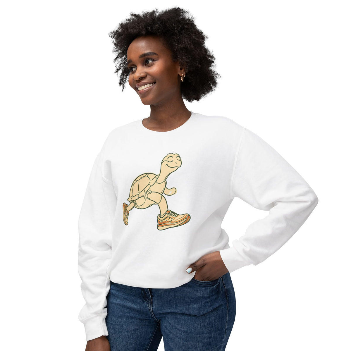 Turtle Crewneck Sweatshirt — “Zone 2 & Chill: Fast Enough to Finish, Slow Enough for Snacks”
