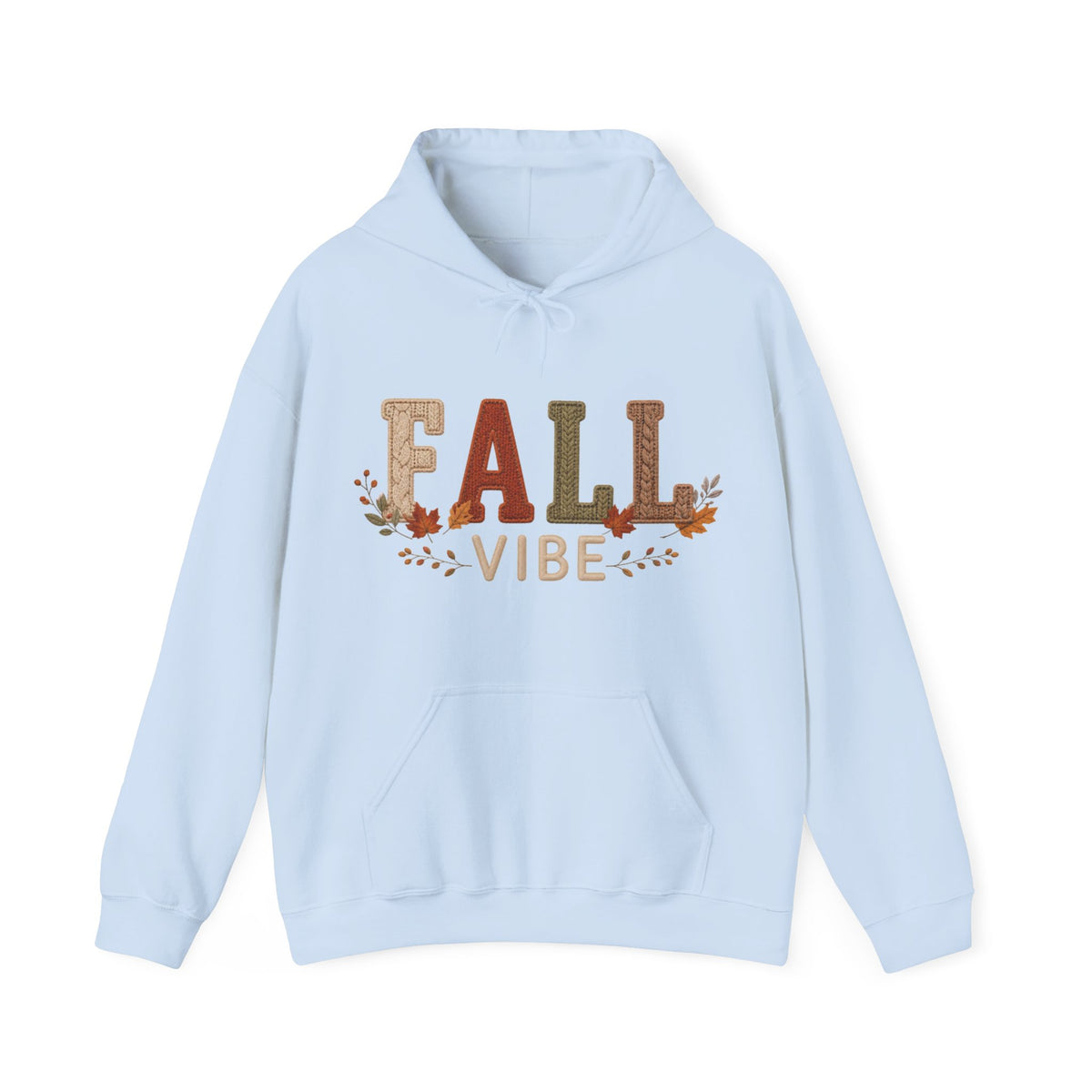 Fall Vibe Hoodie — Autumn Leaves Graphic Hooded Sweatshirt